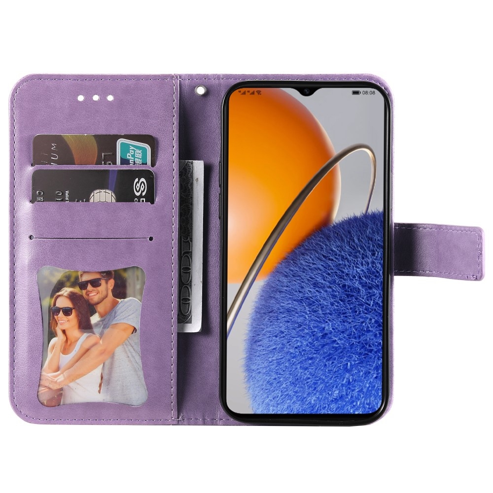Mandala knížkové pouzdro na Huawei Nova Y61 - fialové