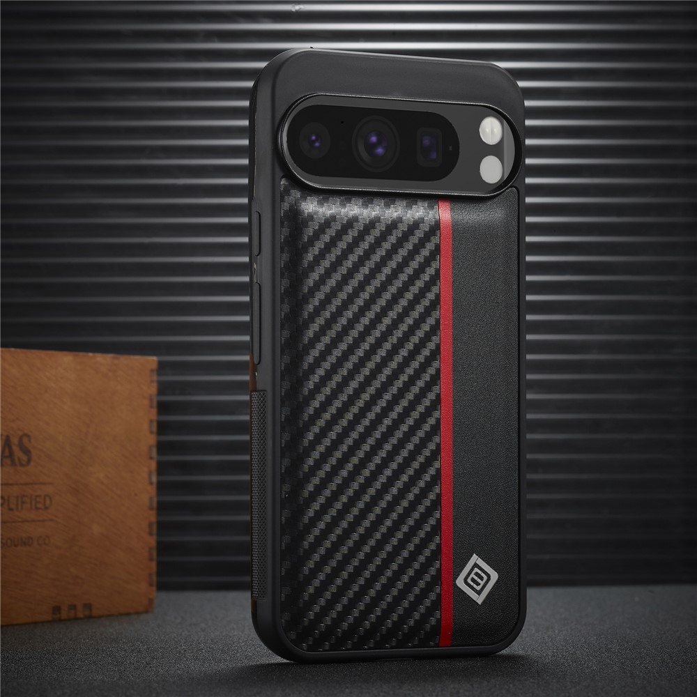 LC.IMEEKE odolný gelový obal na Google Pixel 10 Pro/Pixel 10 - černý/červený
