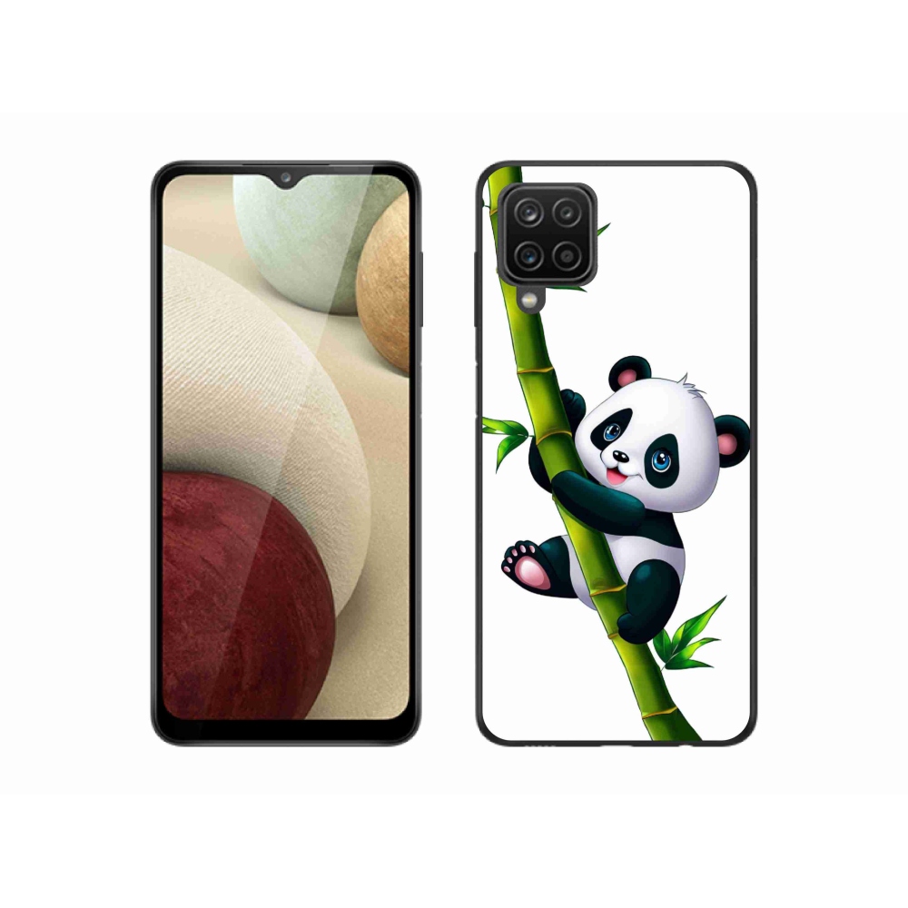 Gelový kryt mmCase na Samsung Galaxy M12 - panda na bambusu