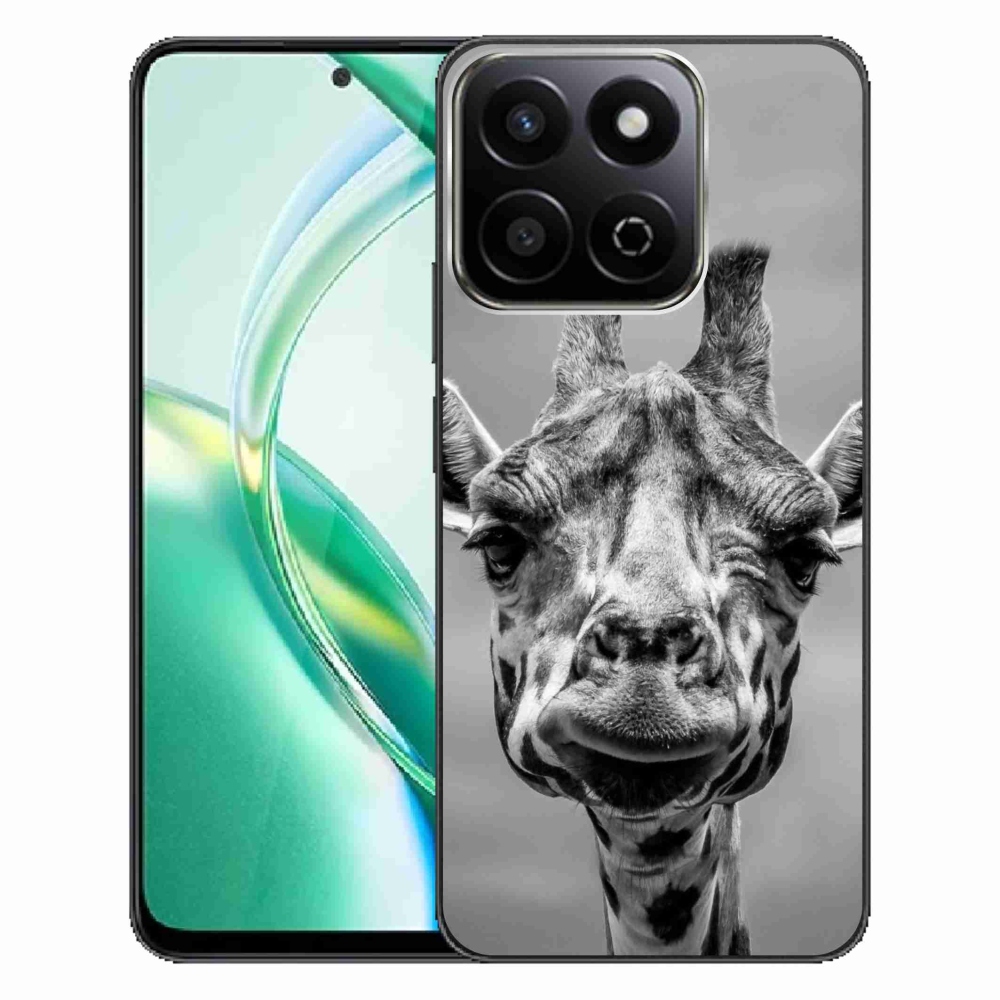 Gelový kryt mmCase na Honor 200 Smart 5G - černobílá žirafa