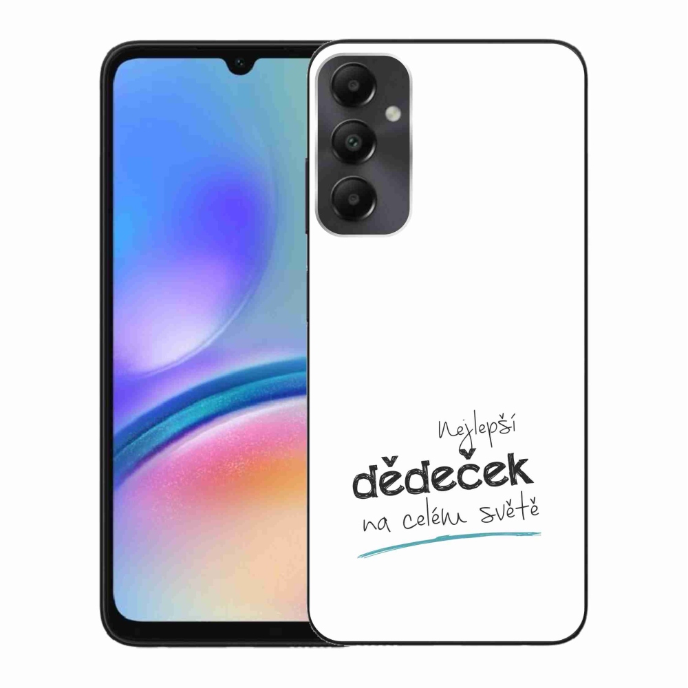 Gelový kryt mmCase na Samsung Galaxy A05s - nejlepší dědeček 3 bílé pozadí