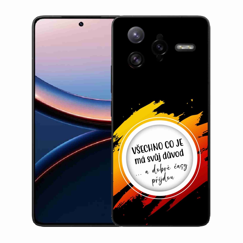 Gelový kryt mmCase na Xiaomi Poco F7 Ultra - citát 3 černé pozadí