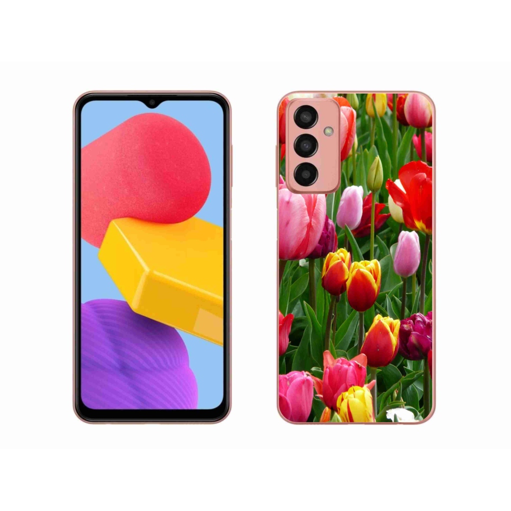 Gelový kryt mmCase na Samsung Galaxy M13 - tulipány