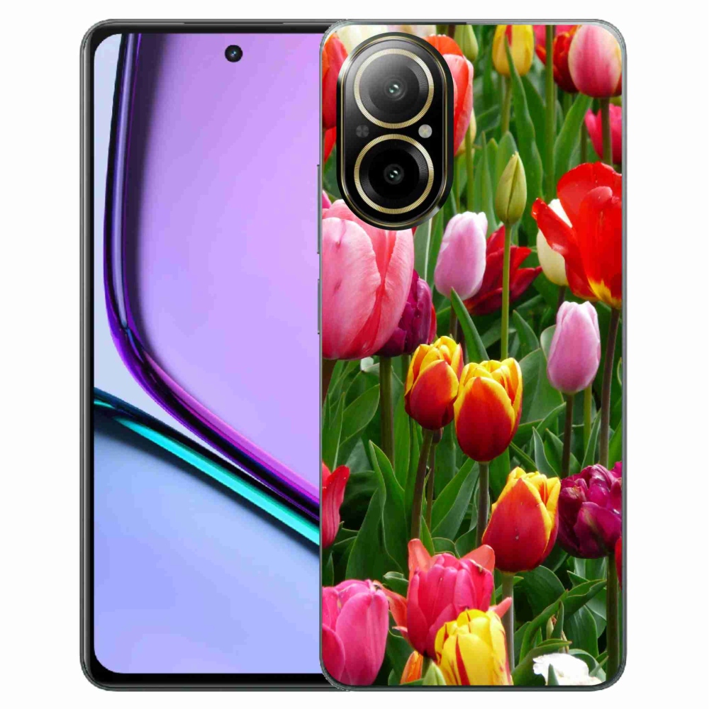 Gelový kryt mmCase na Realme C67 - tulipány