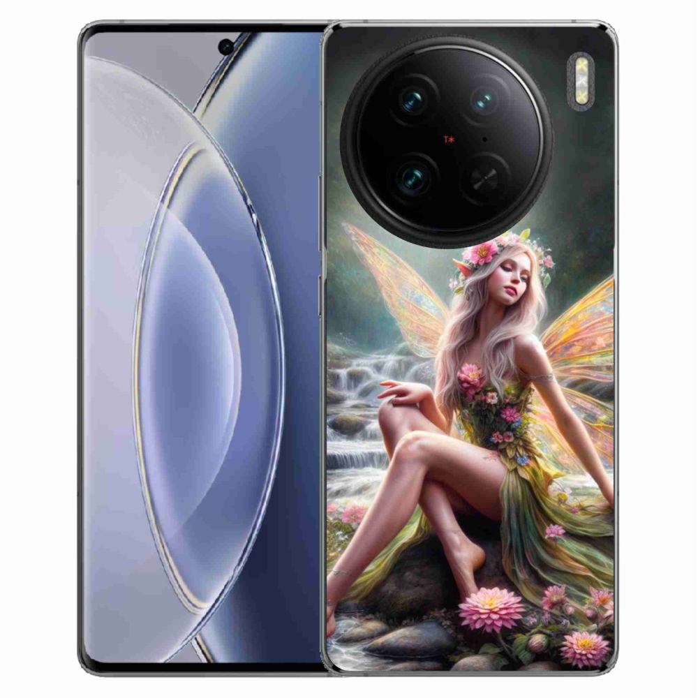 Gelový kryt mmCase na Vivo X90 Pro - motýlí žena 1
