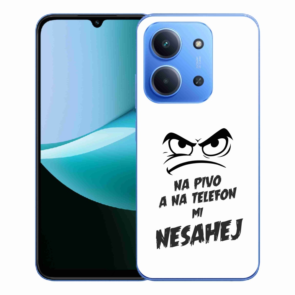 Gelový kryt mmCase na Xiaomi Redmi 15C 4G/5G (173mm) - pivní motiv 2 bílé pozadí