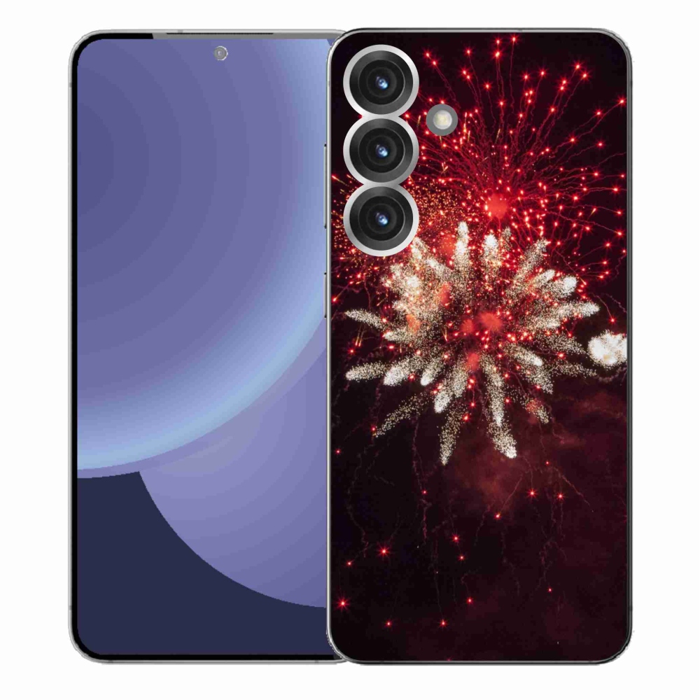Gelový kryt mmCase na Samsung Galaxy S25+ - ohňostroj