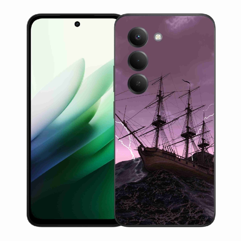 Gelový kryt mmCase na Xiaomi Redmi 15 5G (169mm) - loď v bouři
