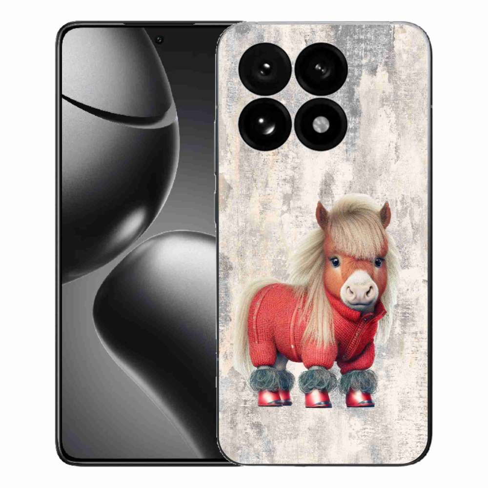 Gelový kryt mmCase na Xiaomi 15T - poník ve svetru