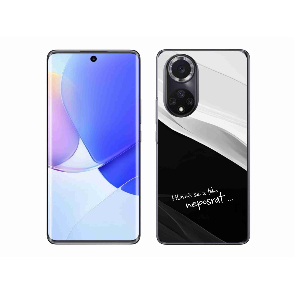 Gelový kryt mmCase na Huawei Nova 9 - vtipný text 13 černobílé pozadí