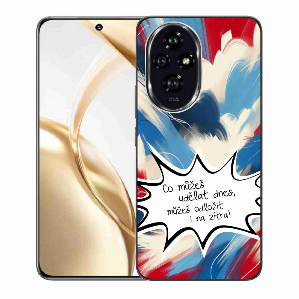 Gelový kryt mmCase na Honor 200 5G - vtipný text 9 bílé pozadí