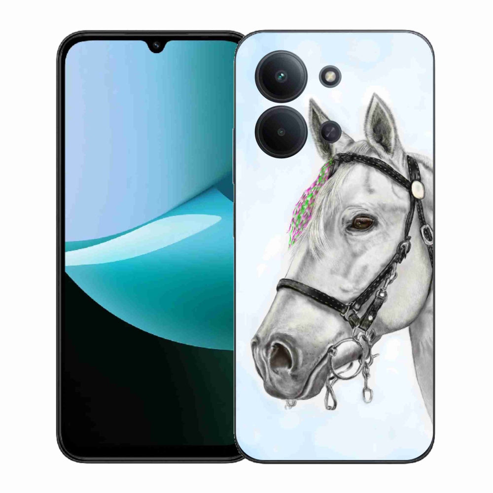 Gelový kryt mmCase na Xiaomi Redmi 15C 4G (171mm)/Poco C85 4G (171mm) - bílý kůň 1
