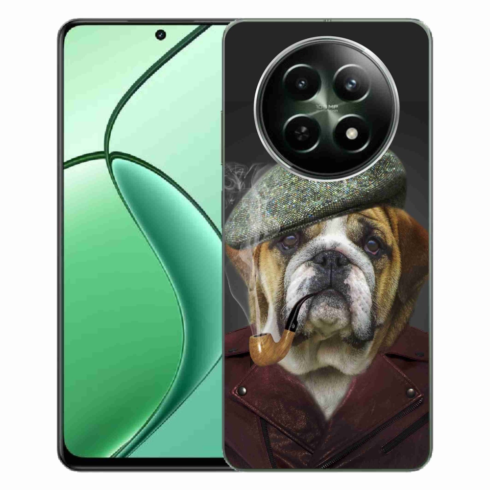 Gelový kryt mmCase na Realme 12 5G/12x 5G - pes s fajfkou