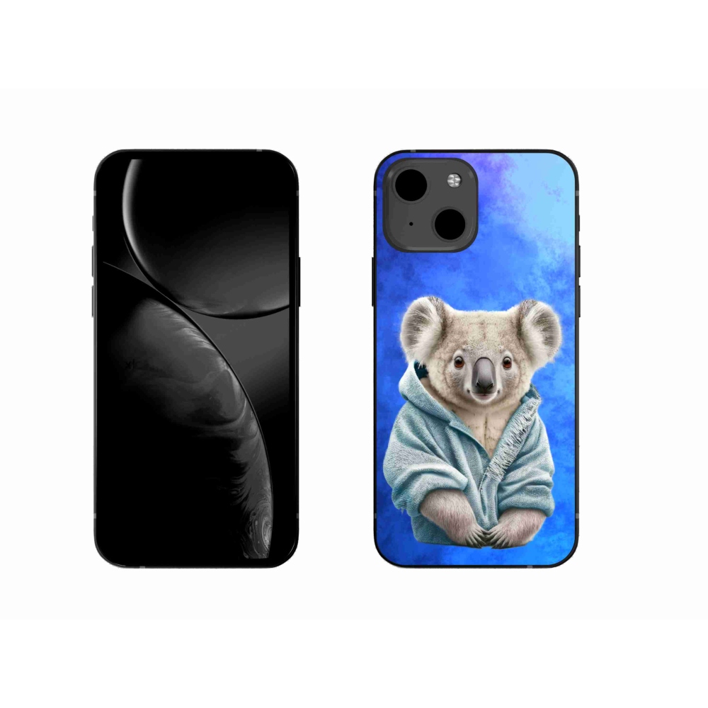 Gelový kryt mmCase na iPhone 13 - koala ve svetru