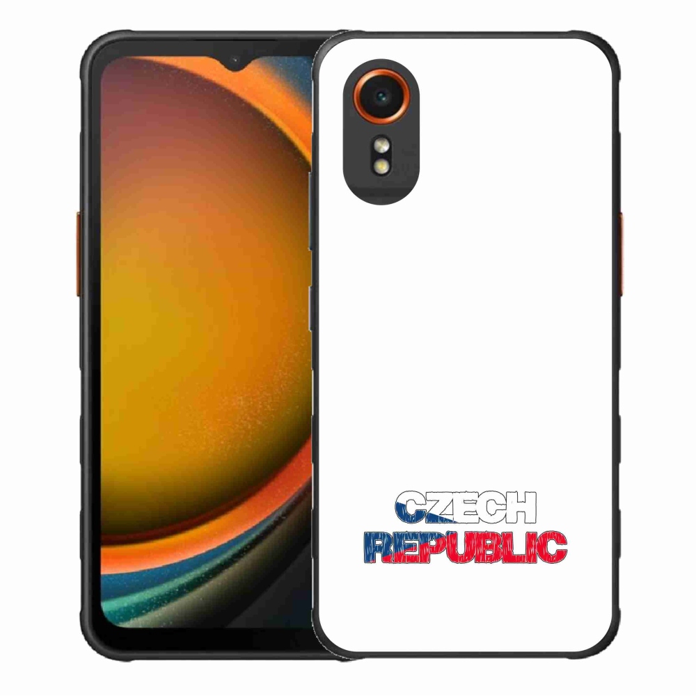 Gelový kryt mmCase na Samsung Galaxy Xcover 7 - Czech Republic bílé pozadí
