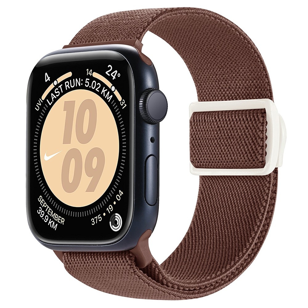 Gradient nylonový řemínek na Apple Watch Ultra/Ultra 2 49mm/SE/SE 2022/2023 44mm/9/8/7 45mm/6/5/4 44mm/3/2/1 42 mm - hnědý