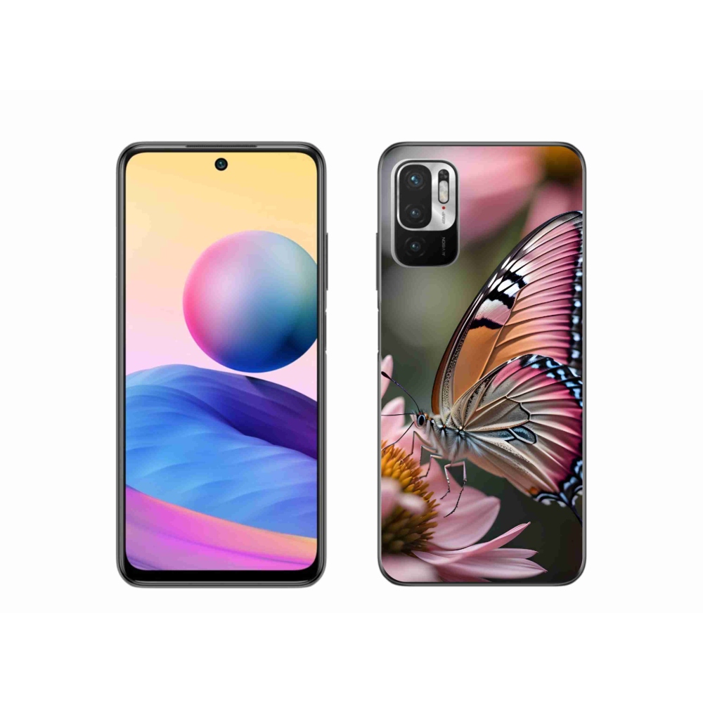 Gelový kryt mmCase na Xiaomi Redmi Note 10 5G - barevný motýl