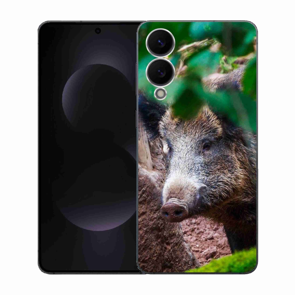 Gelový kryt mmCase na Samsung Galaxy S25 Edge - divoké prase