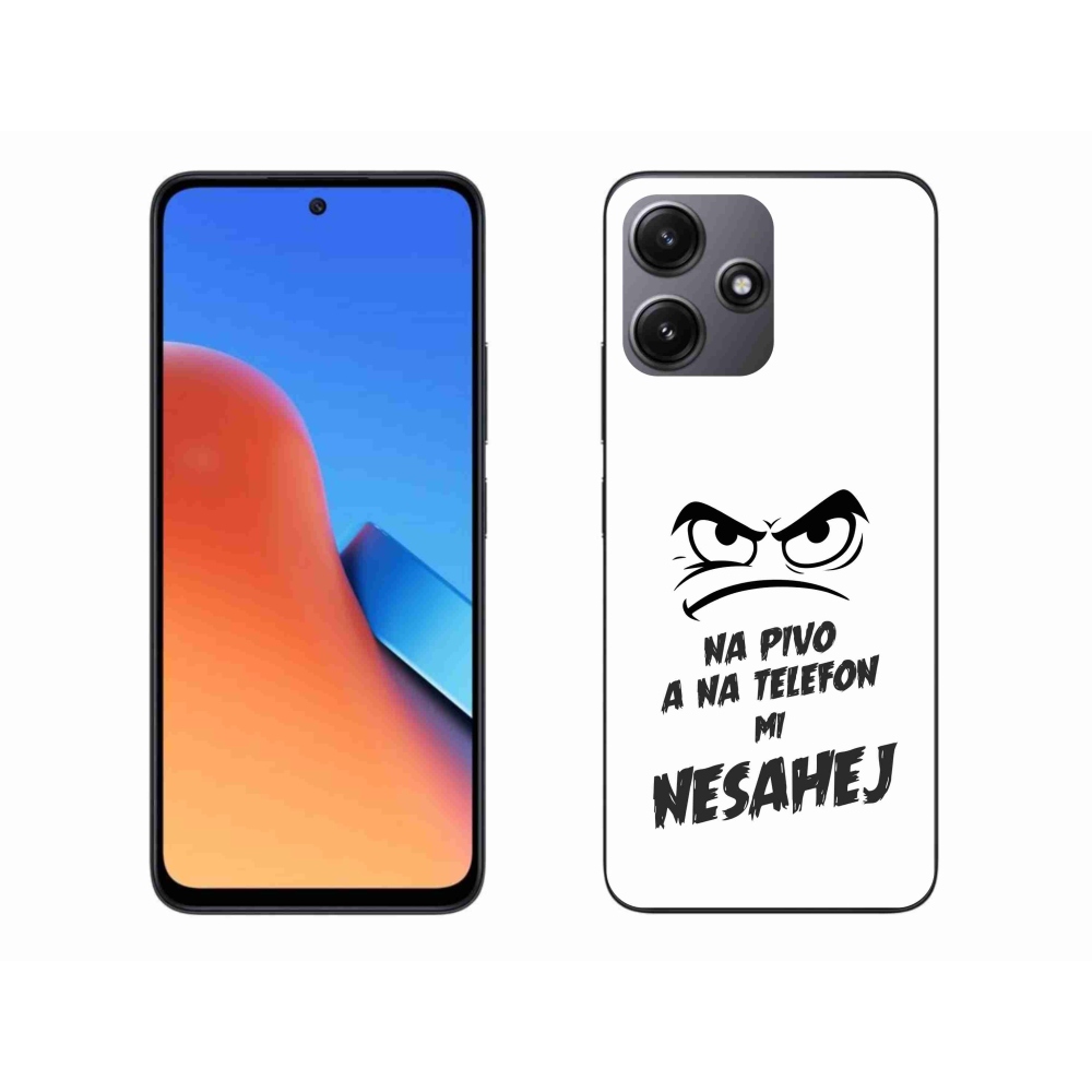 Gelový kryt mmCase na Xiaomi Redmi 12 5G - pivní motiv 2 bílé pozadí