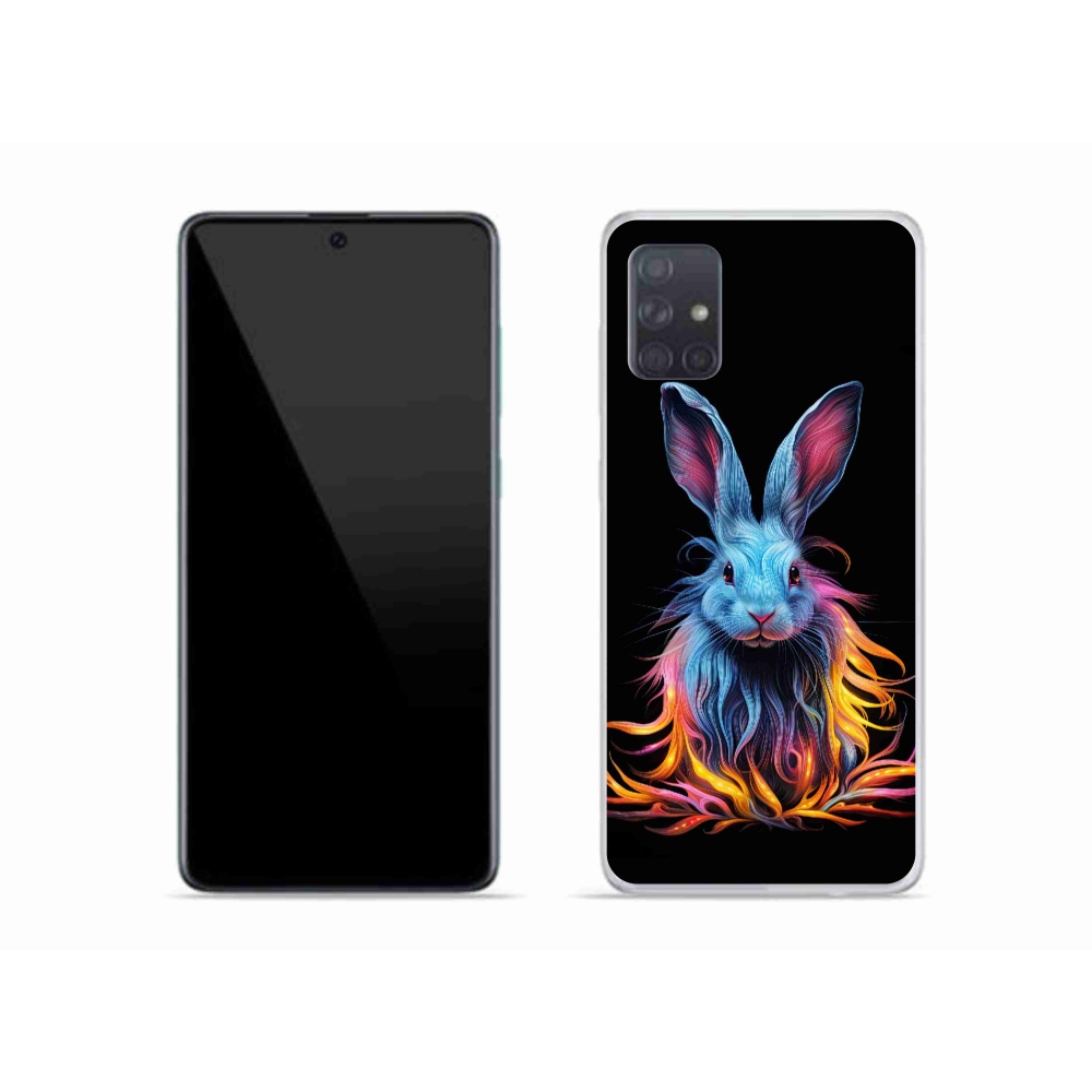 Gelový kryt mmCase na Samsung Galaxy A51 - abstraktní zajíc