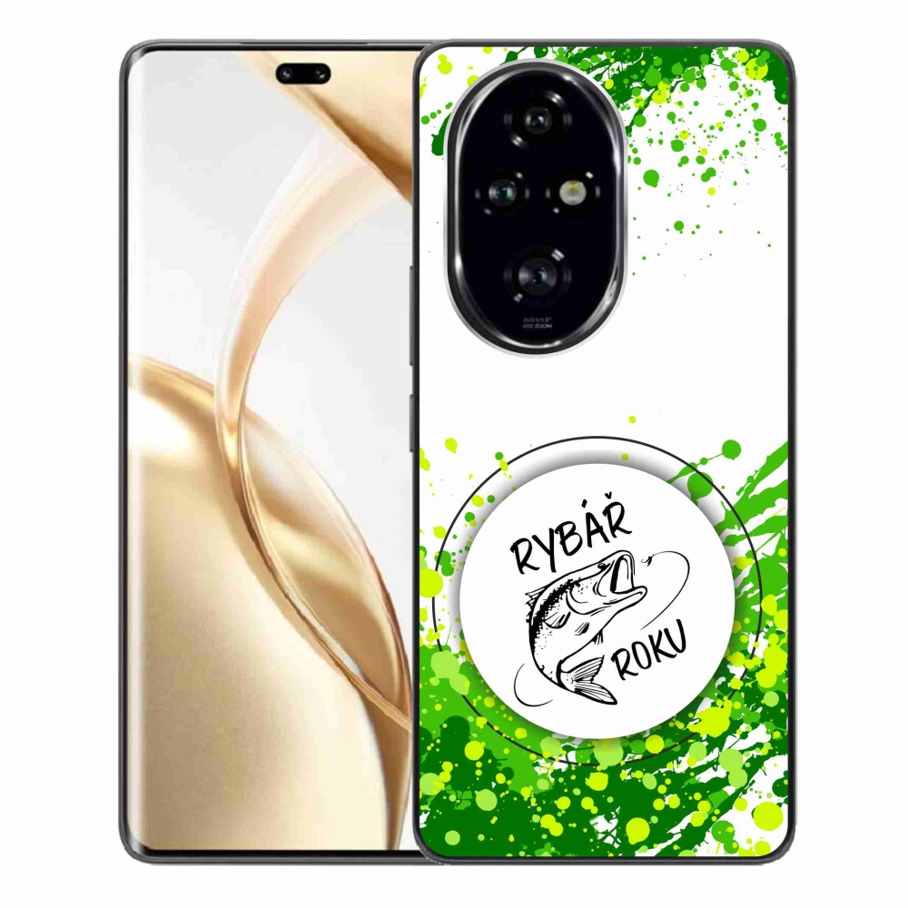 Gelový kryt mmCase na Honor 200 Pro 5G - rybář roku bílé pozadí