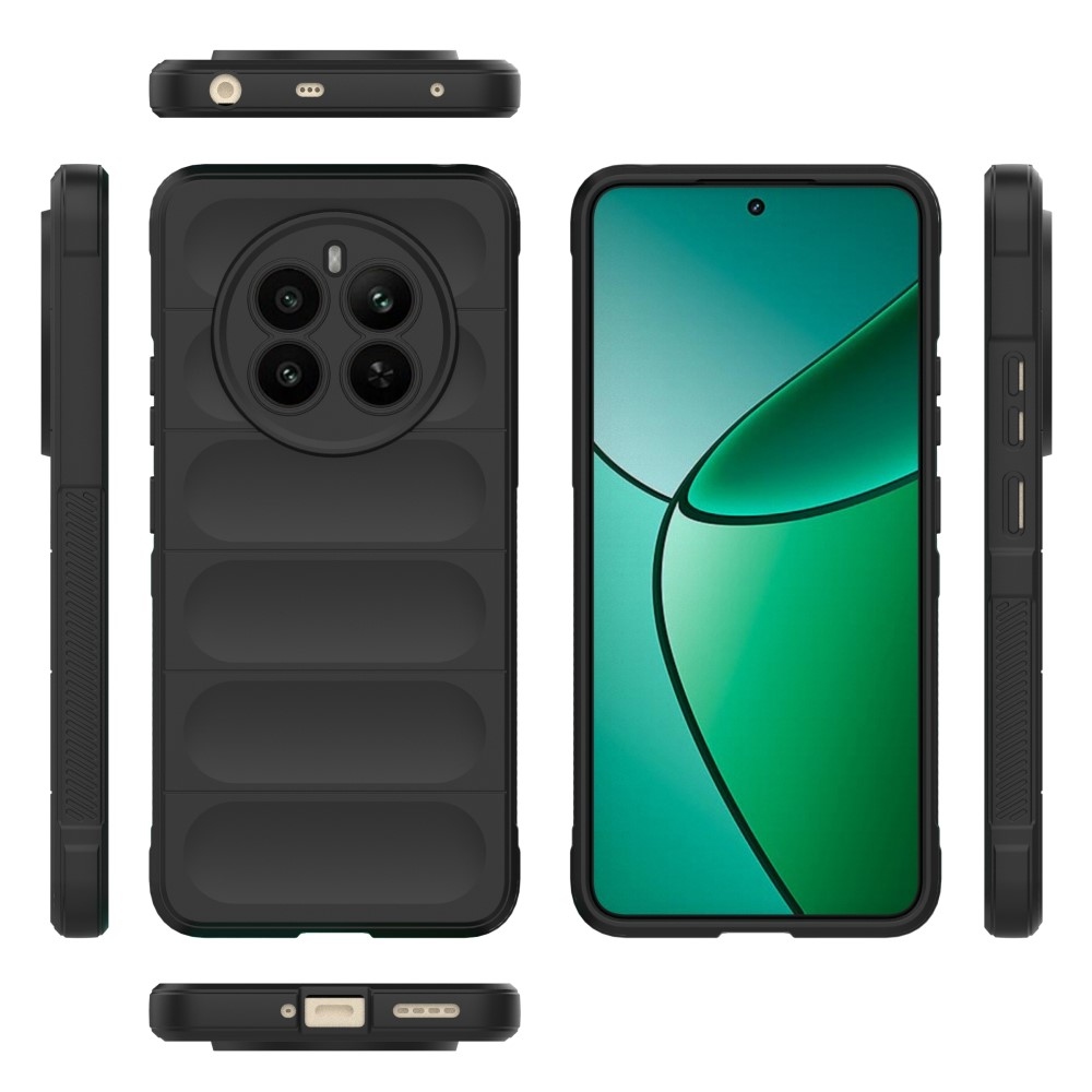 Rugg odolný gelový obal na Realme 12+ 5G - černý