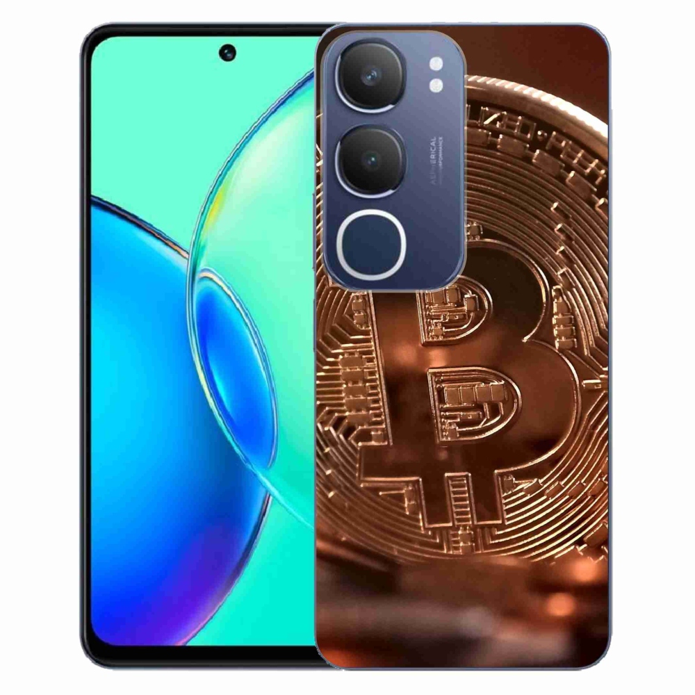 Gelový kryt mmCase na Vivo Y19s - bitcoin