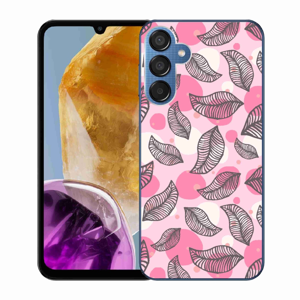Gelový kryt mmCase na Samsung Galaxy M15 5G - kreslené padající listy