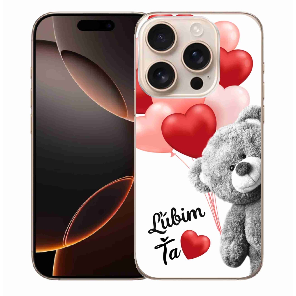 Gelový obal mmCase na iPhone 16 Pro Max - ľúbim ťa sk