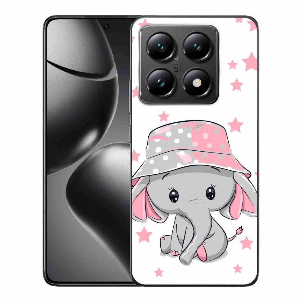 Gelový kryt mmCase na Xiaomi 14T - růžový slon