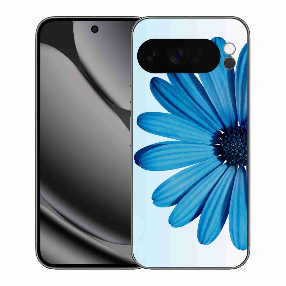 Gelový kryt mmCase na Google Pixel 10 Pro XL - modrá kopretina