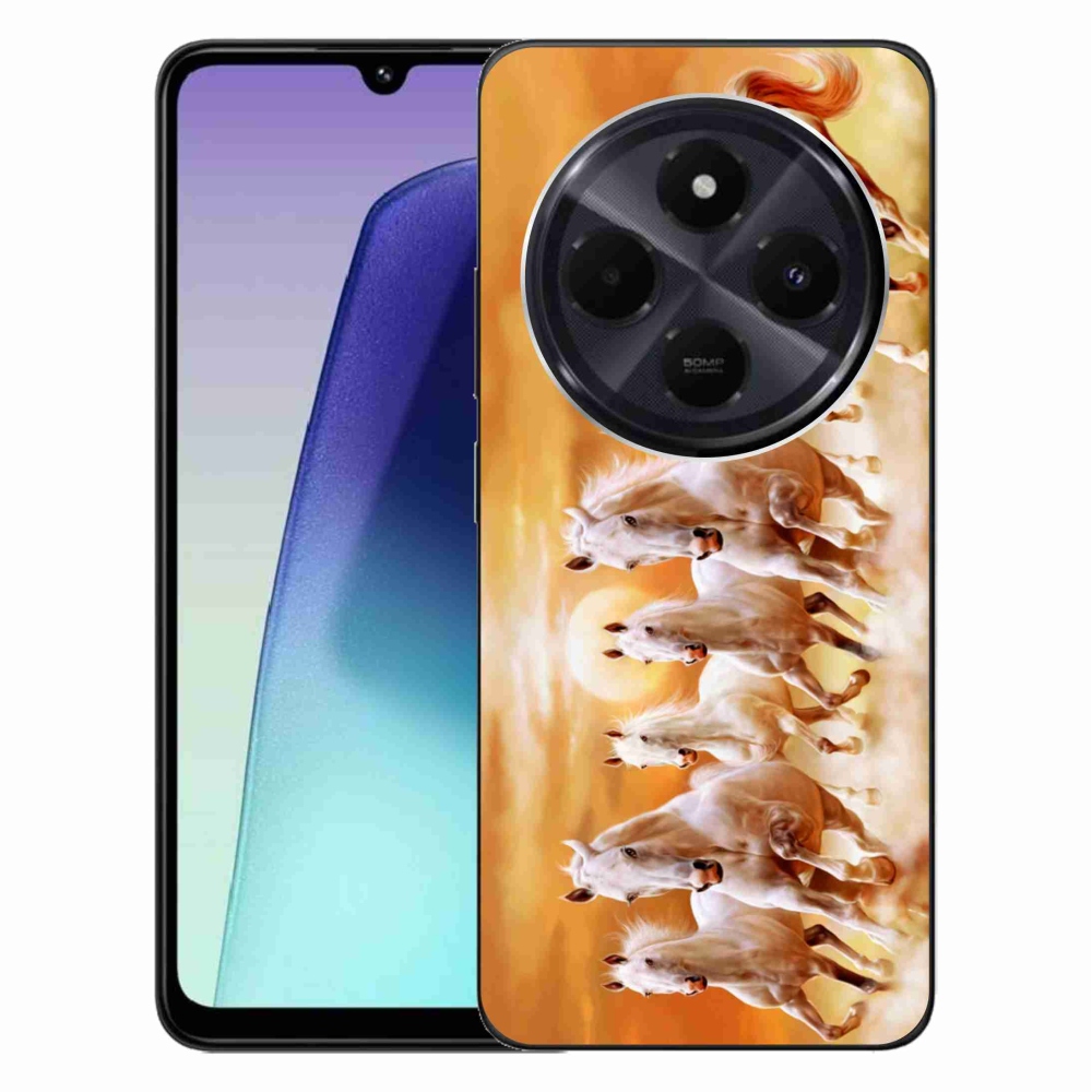 Gelový obal mmCase na Xiaomi Redmi 14C/Poco C75 - koně 2