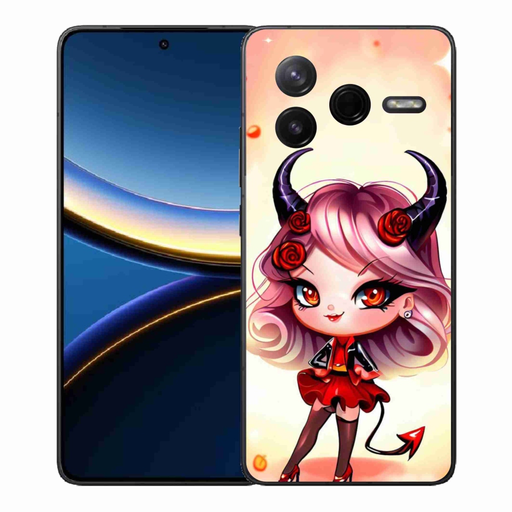 Gelový kryt mmCase na Xiaomi Poco F7 Pro - kreslená čertice