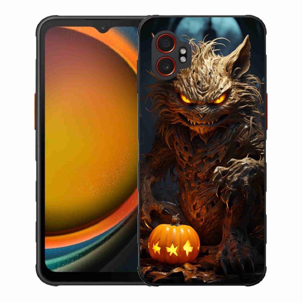 Gelový kryt mmCase na Samsung Galaxy Xcover 7 Pro - halloweenská příšera