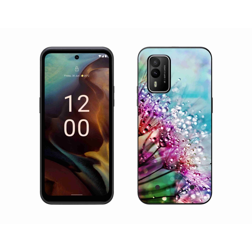 Gelový kryt mmCase na Nokia XR21 - barevné květy