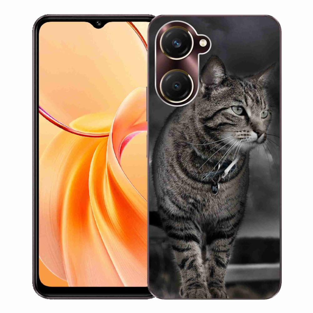 Gelový kryt mmCase na Vivo Y28s 5G - kočka