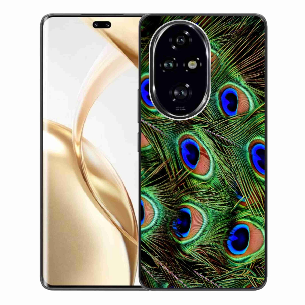 Gelový kryt mmCase na Honor 200 Pro 5G - paví peří