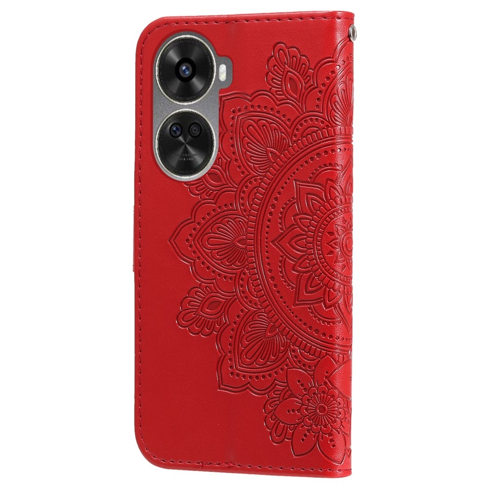 Mandala knížkové pouzdro na Huawei Nova 12 SE - červené
