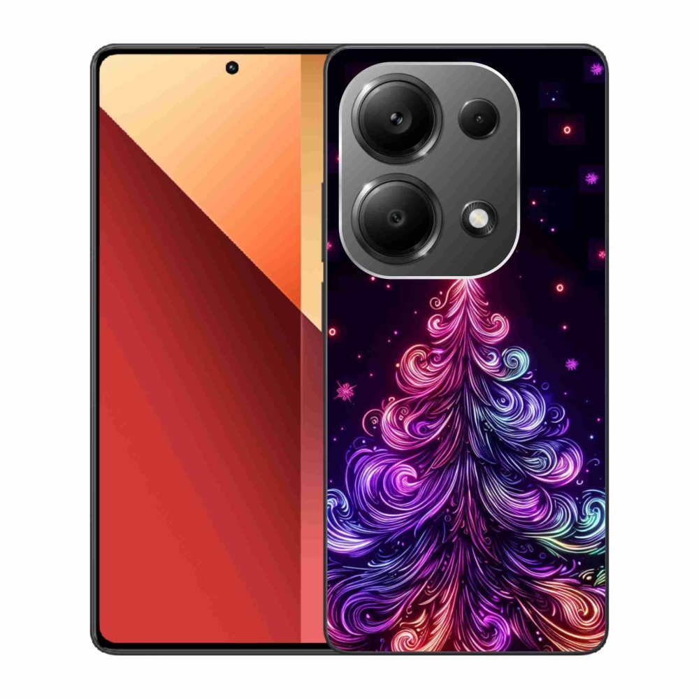 Gelový kryt mmCase na Xiaomi Redmi Note 13 Pro 4G/Poco M6 Pro - neonový vánoční stromek 1