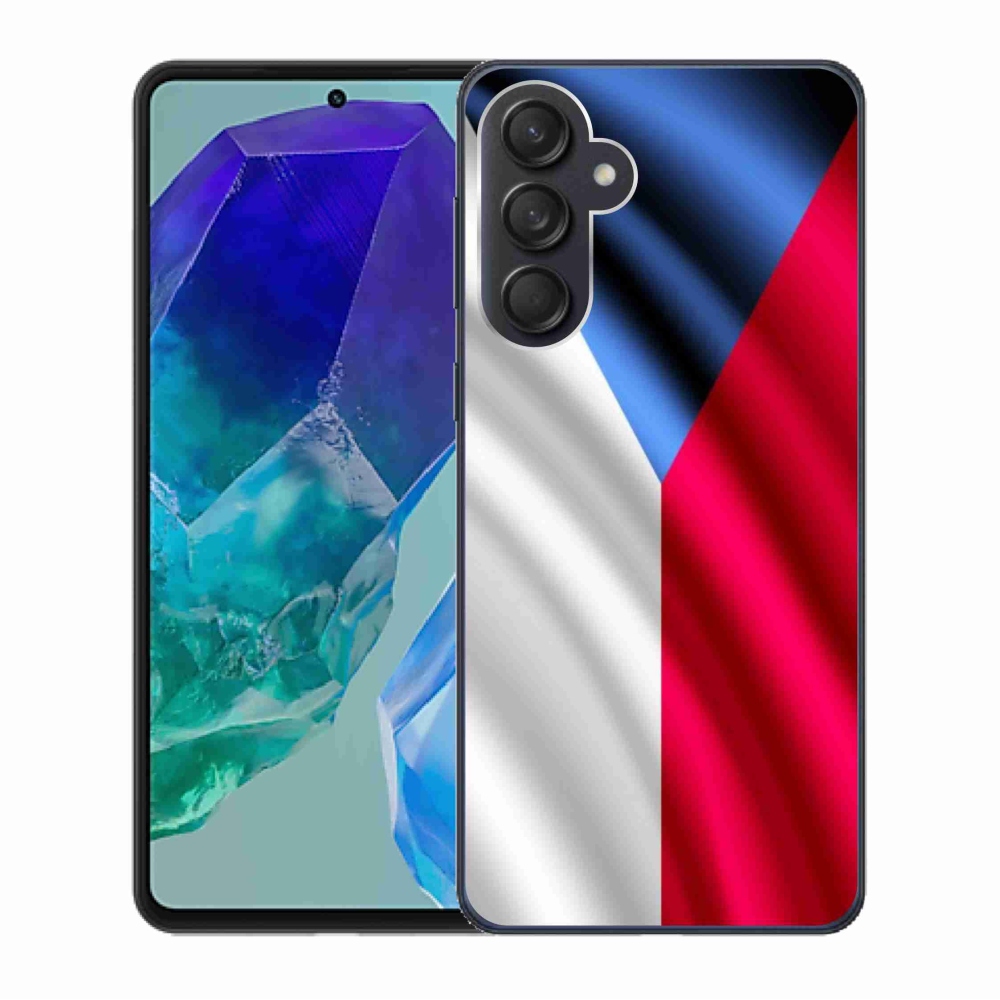 Gelový kryt mmCase na Samsung Galaxy M55 5G - česká vlajka
