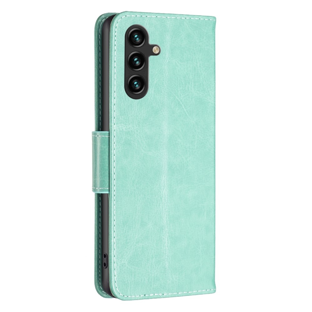 Butterfly knížkové pouzdro na Samsung Galaxy A35 5G - modrozelené