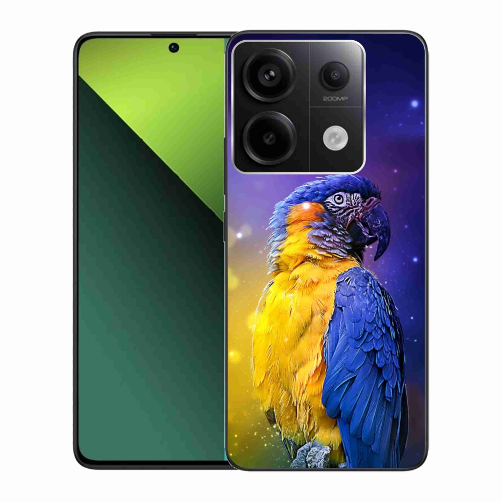 Gelový obal mmCase na Xiaomi Redmi Note 13 Pro 5G/Poco X6 5G - papoušek ara 1