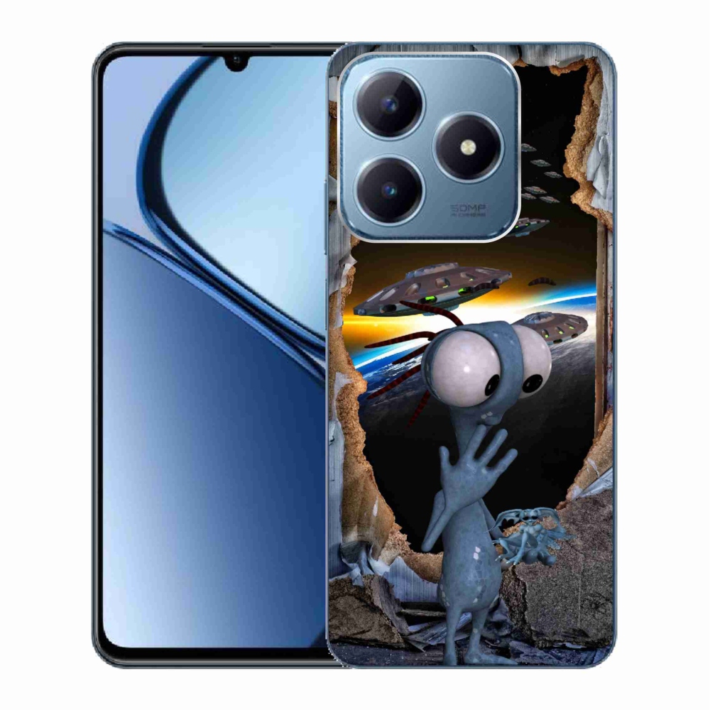 Gelový kryt mmCase na Realme C63 - mimozemšťan