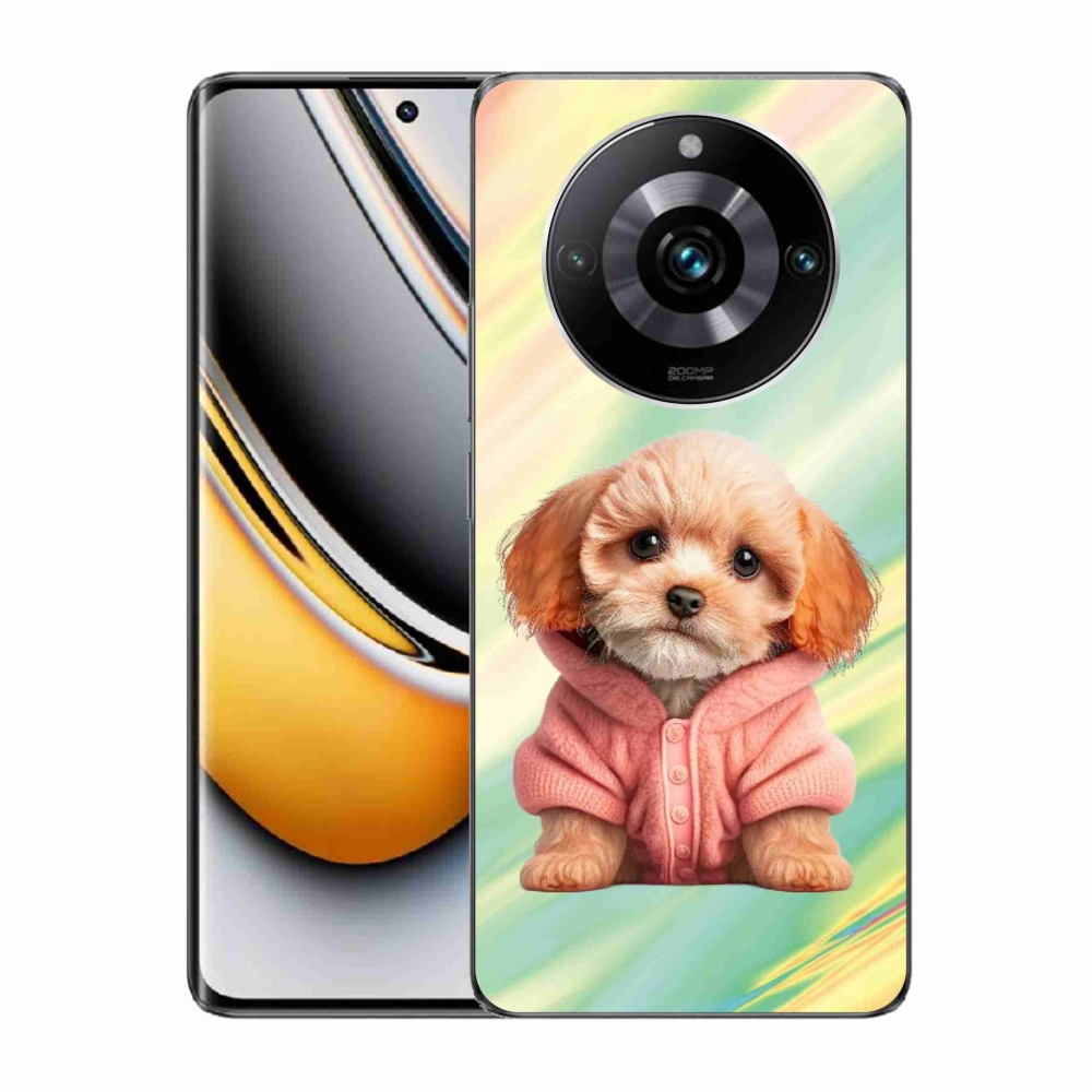 Gelový kryt mmCase na Realme 11 Pro/11 Pro+ - štěně ve svetru