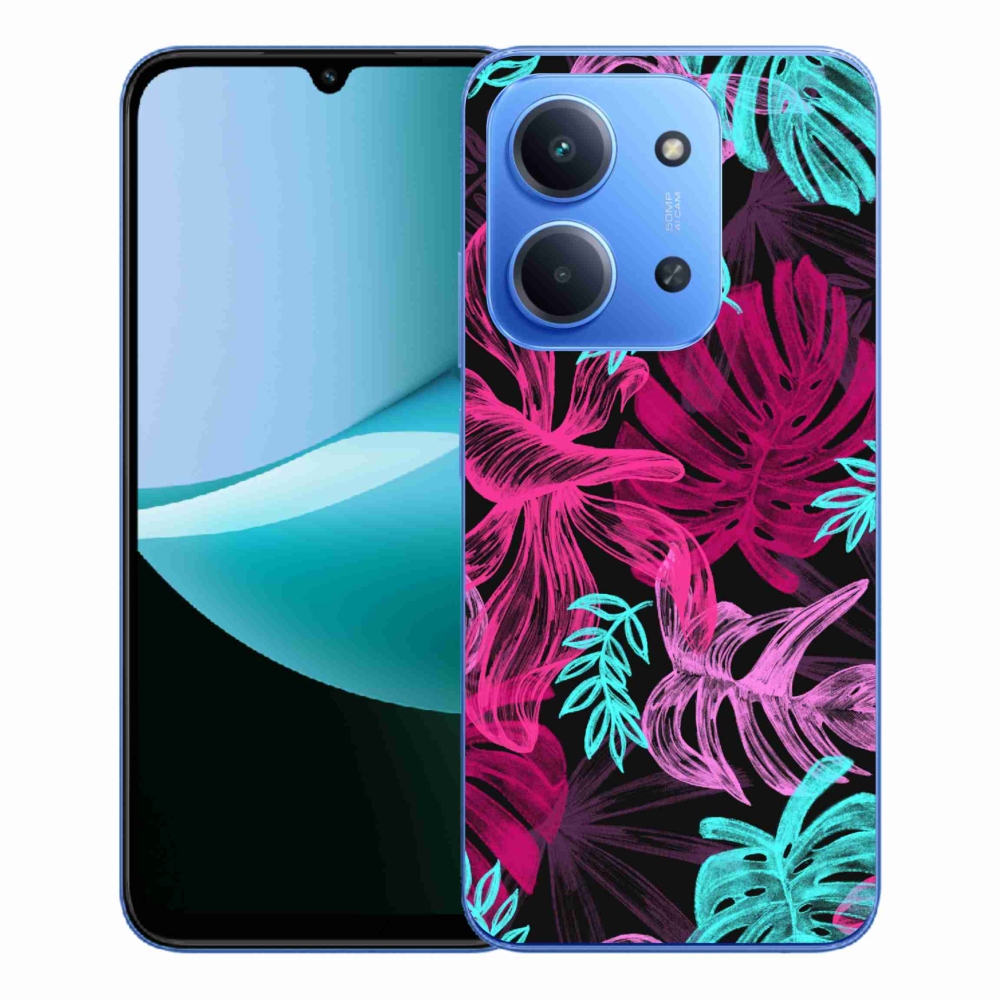 Gelový kryt mmCase na Xiaomi Redmi 15C 4G/5G (173mm) - květiny 1