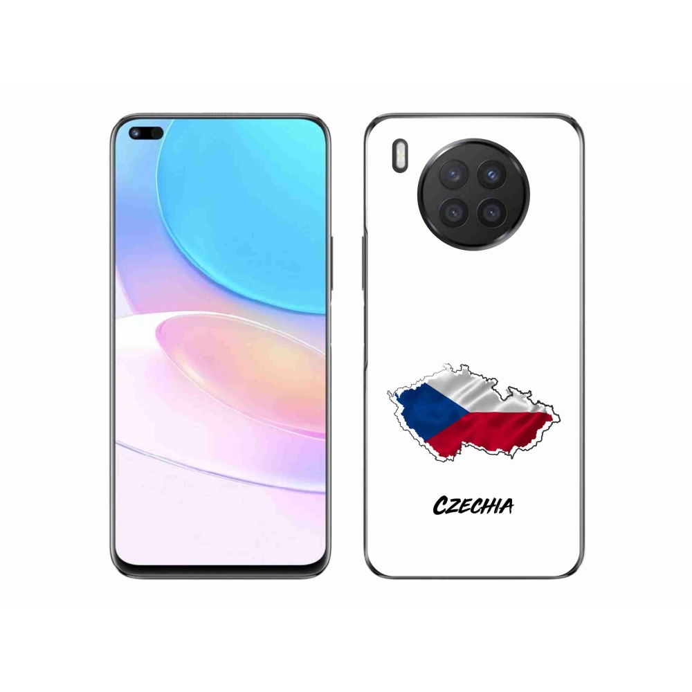Gelový kryt mmCase na Huawei Nova 8i - Czechia bílé pozadí