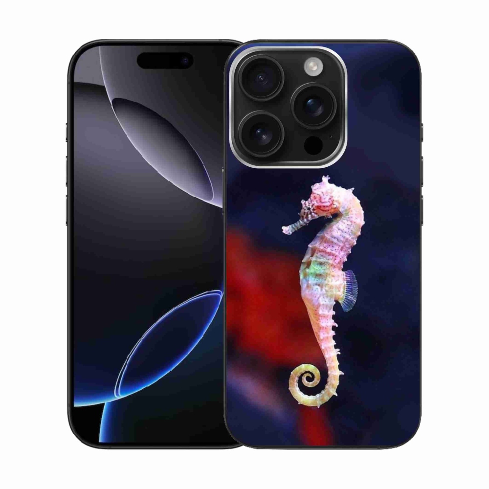 Gelový kryt mmCase na iPhone 16 Pro - mořský koník