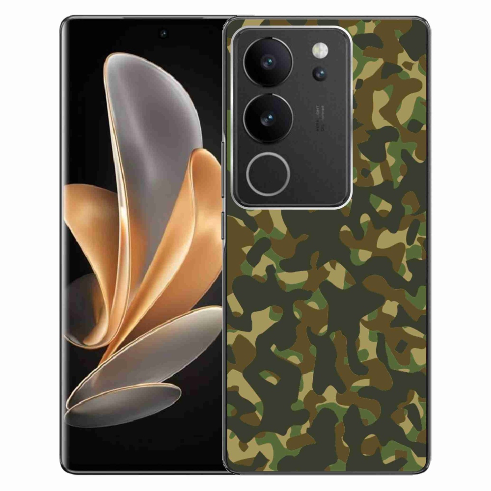 Gelový kryt mmCase na Vivo V29 5G - maskáčový vzor 1