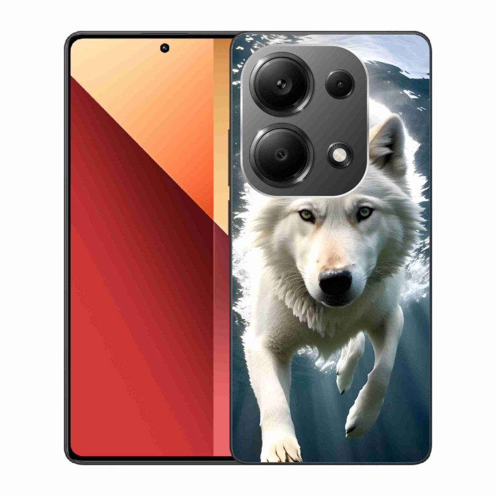 Gelový kryt mmCase na Xiaomi Redmi Note 13 Pro 4G/Poco M6 Pro - bílý vlk