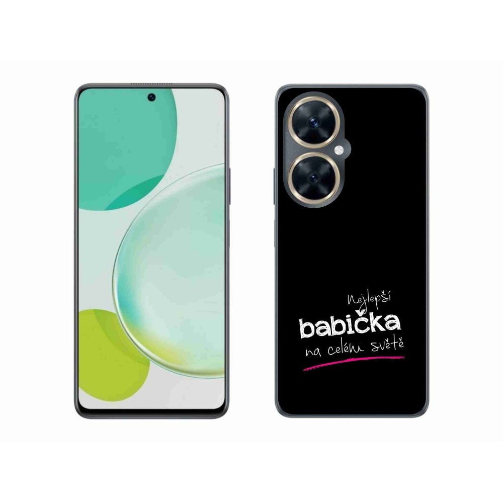 Gelový kryt mmCase na Huawei Nova 11i - nejlepší babička 4 černé pozadí